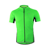 ARSUXEO Cycling Jerseys 632 dark green / S / China ARSUXEO Outdoor Sports Men's Slim Fit Short Sleeve Cycling Jersey