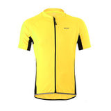 ARSUXEO Cycling Jerseys 632 yellow / S / China ARSUXEO Outdoor Sports Men's Slim Fit Short Sleeve Cycling Jersey