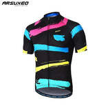ARSUXEO Cycling Jerseys Z842 / S ARSUXEO Mens Cycling Jersey Short Sleeves Mountain Bike Bicycle Shirts
