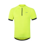 ARSUXEO Cycling T-Shirts 635 green / S ARSUXEO Men's 1/4 Zipper Short Sleeve Summer Cycling T-Shirts