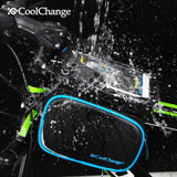 CoolChange Bicycle Bags & Panniers CoolChange Cycling Front Tube Waterproof Bag Double IPouch