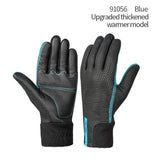CoolChange Cycling Gloves 91056 Blue / M CoolChange Winter Cycling Thermal Windproof Full Finger Bike Gloves