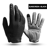 CoolChange Cycling Gloves Black / M / China CoolChange Cycling Full Finger Shockproof MTB Bike Touch Screen Gloves