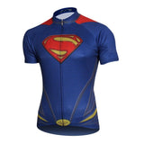 Firstgearcycling Cycling Jersey Shirt / 5XL Superman Superhero Superman Cycling Jersey