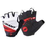 Giant Cycling Gloves red grey / M Giant Cycling Anti-slip Anti-sweat Men Women Half Finger Gloves Breathable