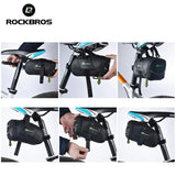 Rockbros Bicycle Saddle Bags ROCKBROS Bicycle Bike Rear Top Tube Bag Waterproof MTB Saddle Bag