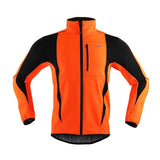 ARSUXEO Cycling Jackets 15KUS orange / S ARSUXEO Winter Warm UP Thermal Soft shell Cycling Jacket Windproof Waterproof