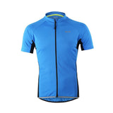 ARSUXEO Cycling Jerseys 632 blue / S / China ARSUXEO Outdoor Sports Men's Slim Fit Short Sleeve Cycling Jersey