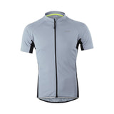 ARSUXEO Cycling Jerseys 632 light grey / S / China ARSUXEO Outdoor Sports Men's Slim Fit Short Sleeve Cycling Jersey