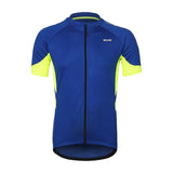 ARSUXEO Cycling Jerseys 636 blue / S ARSUXEO Men's Full Zipper Cycling Short Sleeve MTB Jerseys