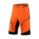 ARSUXEO Cycling Shorts orange / S / China ARSUXEO Men's Loose Fit Cycling Shorts MTB Bike Shorts Water Resistant