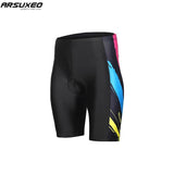 ARSUXEO Men's Padded Compression Cycling Shorts