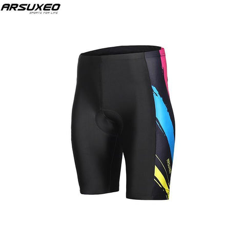 ARSUXEO Men's Padded Compression Cycling Shorts
