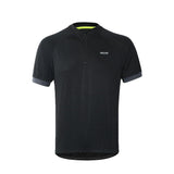 ARSUXEO Cycling T-Shirts 635 black / S ARSUXEO Men's 1/4 Zipper Short Sleeve Summer Cycling T-Shirts