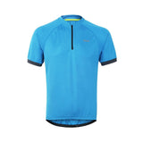 ARSUXEO Cycling T-Shirts 635 blue / S ARSUXEO Men's 1/4 Zipper Short Sleeve Summer Cycling T-Shirts
