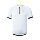 ARSUXEO Cycling T-Shirts 635 white / S ARSUXEO Men's 1/4 Zipper Short Sleeve Summer Cycling T-Shirts