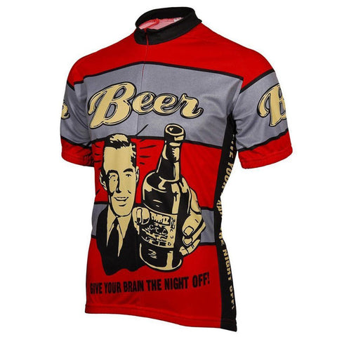 Give Your Brain The Night Off Beer Cycling Jersey