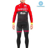Castelli Cycling Sets Beige / 4XL Castelli Cycling Jersey Thermal Fleece Long Sleeve Bib Pants MTB Bicycle Clothing