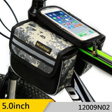 CoolChange Bicycle Bags & Panniers CoolChange Cycling Front Frame Bag Tube Pannier Double Pouch