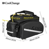 CoolChange Bicycle Bags & Panniers CoolChange Waterproof Cycling Pannier Rear Rack Seat Trunk Backpack