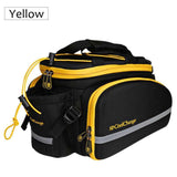 CoolChange Bicycle Bags & Panniers Yellow CoolChange Waterproof Cycling Pannier Rear Rack Seat Trunk Backpack