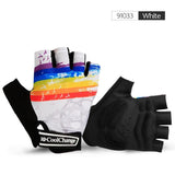 CoolChange Cycling Gloves 91033 White / S CoolChange Cycling Half Finger Shockproof Bike Gloves