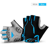 CoolChange Cycling Gloves 91036 Blue / S CoolChange Cycling Half Finger Shockproof Bike Gloves