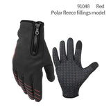 CoolChange Cycling Gloves 91048 Red / M CoolChange Winter Cycling Thermal Windproof Full Finger Bike Gloves