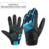 CoolChange Cycling Gloves 91055 Blue Winter / M CoolChange Cycling Winter Thermal Waterproof Long Finger Touch Screen Gloves