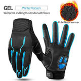 CoolChange Cycling Gloves GEL Winter Blue / M / China CoolChange Cycling Shockproof Touch Screen GEL Bike Gloves