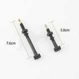 Giant Bicycle Repair Tools GIANT 2pcs alloy Road Bike Tubeless Valve Presta extenders 30mm 50mm No Tubes Valve with Core Tool Black