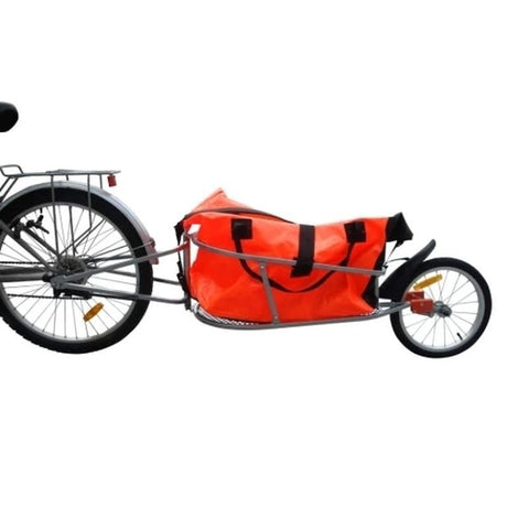 Bicycle Trailer Single Wheel Luggage Foldable 16 Inch