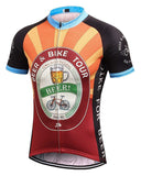 Mengliya Cycling Jersey Orange / M-(Chest 38"-40") MR Strgao Men's Cycling Jersey Bike Short Sleeve Shirt