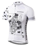 Mengliya Cycling Jersey Poker / M-(Chest 38"-40") MR Strgao Men's Cycling Jersey Bike Short Sleeve Shirt
