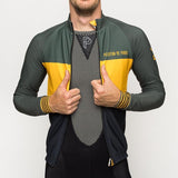 Pelotan De Paris Cycling Jerseys Pelotan De Paris Tricolore Khaki Domestique Long Sleeve Jersey