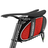 ROCKBROS Bicycle Saddle Bags red ROCKBROS MTB Bicycle Bag 3D Shell Saddle Rainproof Tail Rear Bag