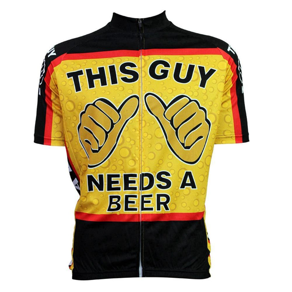 This Guy Needs A Beer Bike Cycling Jersey – Firstgearcycling