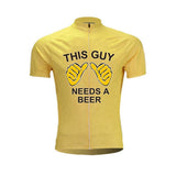 Shop4375091 Store Cycling Jerseys 4 / XS This Guy Needs A Beer Bike Cycling Jersey