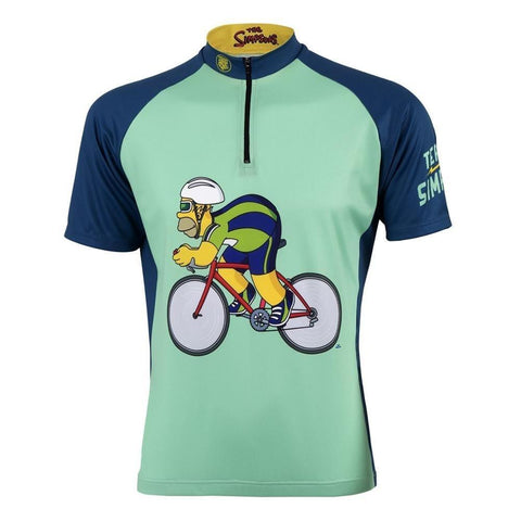The Simpsons Team Jersey Half Zip Cycle Champ Homer