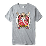 Superhero Cycling T-Shirts Gray / XS Dragon Ball Z Master Roshi T-Shirt