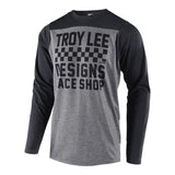 Troy Lee Designs Cycling Jersey Small / Heather Gray/Black Troy Lee Designs Skyline Checker Men's Off-Road BMX Cycling Jersey
