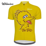 Widewins Cycling Jerseys Yellow / XXS Big Bird Sesame Street Cycling Jersey