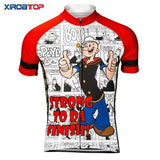 XIROATOP Cycling Jerseys 02 short jersey / XXS Strong To Da Finish Popeye Cycling Jersey
